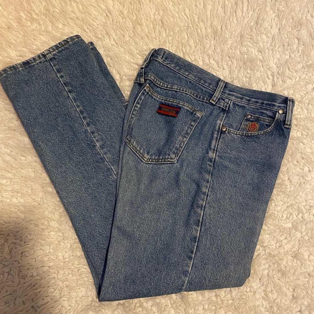 50%offw❤️ Vtg Wrangler Twenty X Tulsa Jeans Womens 9 10 32x31 distressed hem